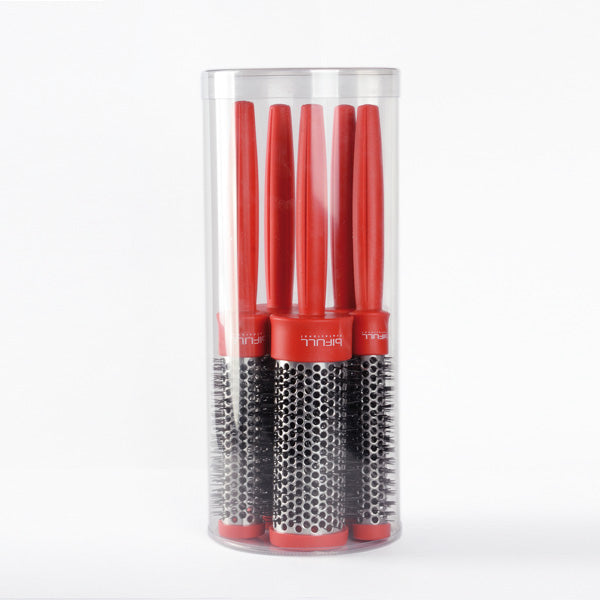 Pack 5 Cepillos Rojos Térmicos | Pelo Nylon