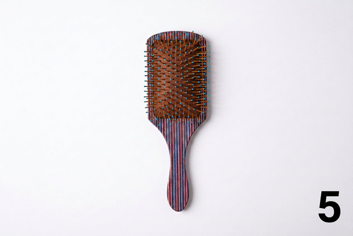 Cepillos de Madera |   Striped Wood Púa Plástico