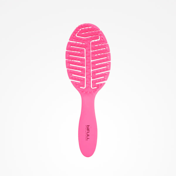 Cepillo Esqueleto Desenredante  |  Detangler Fluor Leaf Púa Plástico