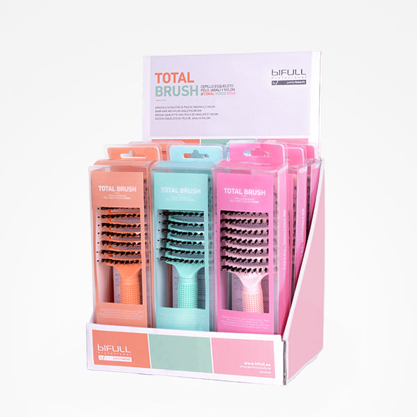 Cepillos Total Brush · Expositor |  Pelo Jabalí y Nylon