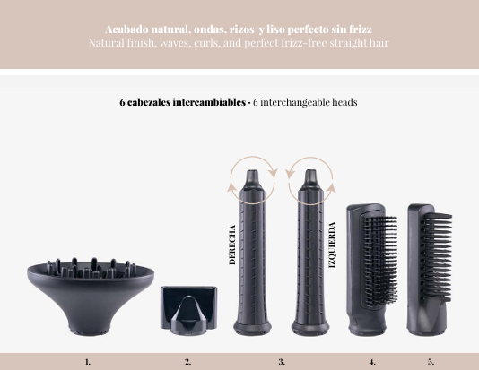 Secador Profesional 6 en 1 | Versa Dry