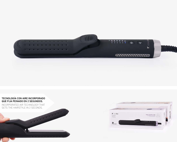Plancha Profesional con Sistema de Aire | Cool Fan