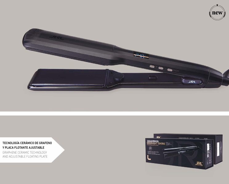 Plancha Ancha Profesional Alisado y Rizado | Forte Pro · Midnight Shine F440