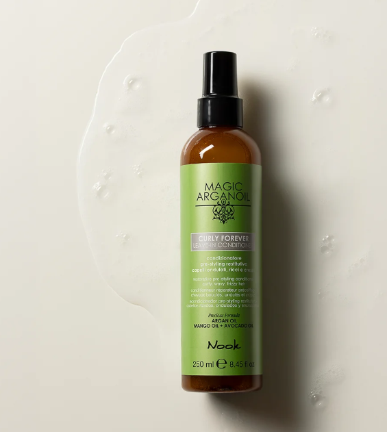 NOOK Curly Forever Leave-In Conditioner | Acondicionador Reparador Sin Aclarado para Cabello Rizado, Ondulado y Encrespado