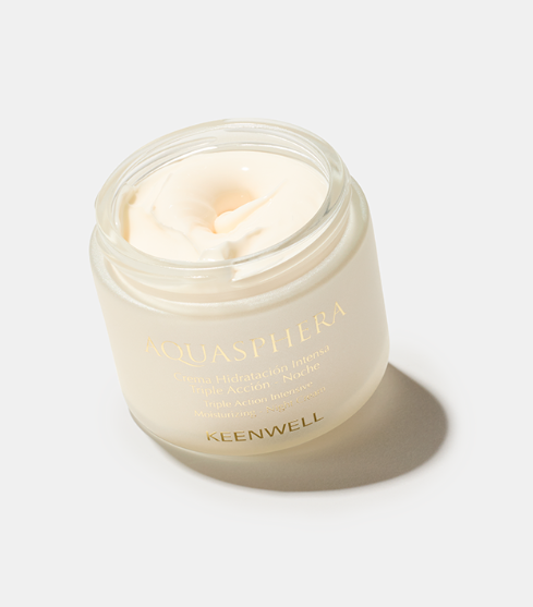 KEENWELL Crema Hidratación Intensa Triple Acción Noche | Crema Facial Nutritiva e Hidratante de Noche para Pieles Deshidratadas con Acción Antiedad y Reparadora.