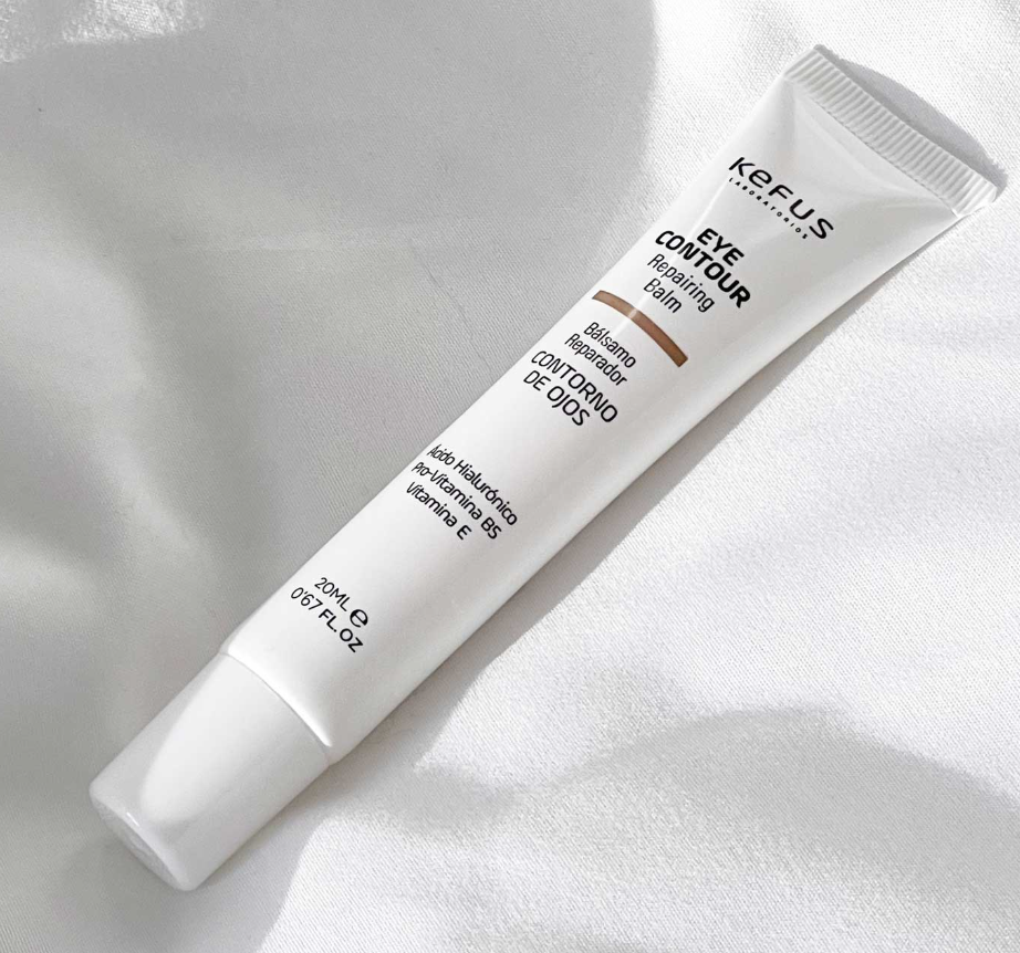 KEFUS Contorno de Ojos Ácido Hialurónico 20 ml | Crema Hidratante Reafirmante para Arrugas, Líneas de Expresión y Cuidado Diario de la Mirada