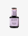 Purple Professional Fiber Base Milky Beige | Base Fortalecedora con Fibras Sintéticas, Vitamina E y Calcio | Base Constructora Autonivelante para Uñas Frágiles con Acabado Beige Lechoso Natural