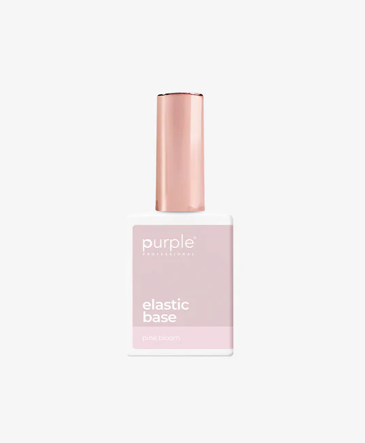 Purple Professional Elastic Base Pink Bloom | Base Elástica Rosa Bloom de Alta Viscosidad para Refuerzo, Nivelación y Extensiones de Uñas Naturales (Copia)