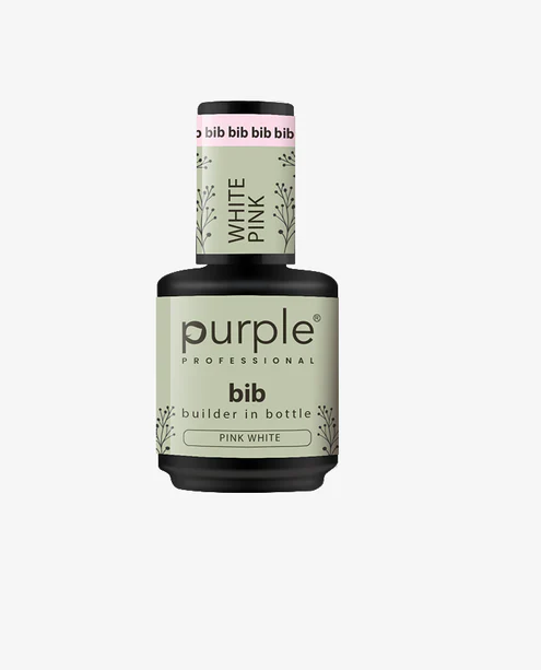 BIB BLANCO Y ROSA 15 ML | Builder in Bottle Autonivelante para Construcción y Refuerzo de Uñas