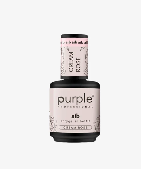 AIB CREAM ROSE 15 ML | Acrygel en Botella Rosa Crema para Construcción y Refuerzo de Uñas
