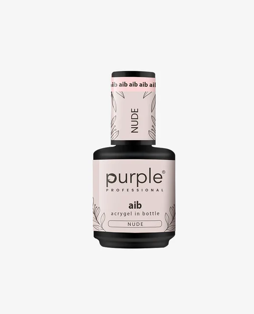 AIB NUDE 15 ML | Acrygel en Botella Nude para Construcción, Nivelación y Refuerzo de Uñas