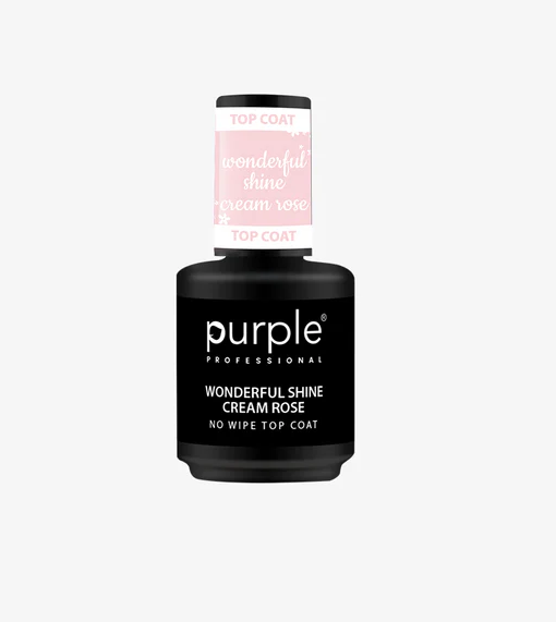 MILKY PINK SHIMMER TOP COAT 15 ML | Top Coat Rosa Lechoso Nacarado Sin Capa Pegajosa con Brillo Radiante