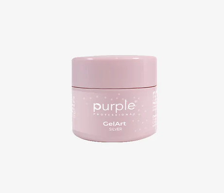 GELART SILVER 5 G | Gel Paint Plateado de Alta Pigmentación para Nail Art Profesional