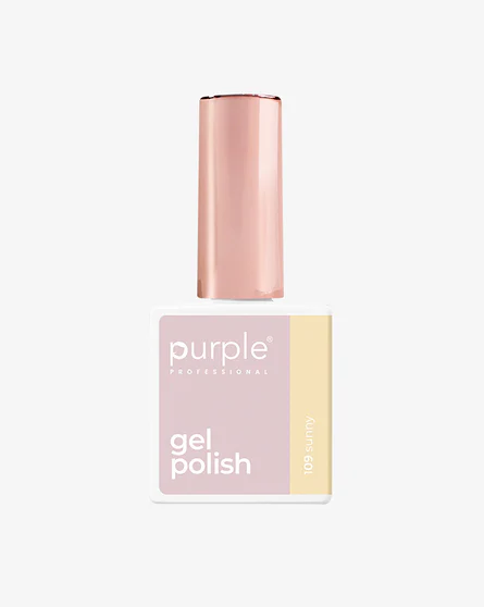 Purple Professional Gel Polish 109 Sunny 10 ml | Esmalte Semipermanente Amarillo Soleado de Alta Cobertura