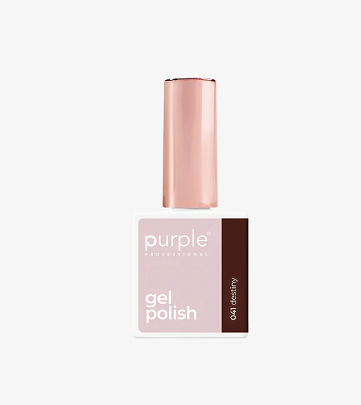 Purple Professional Gel Polish 041 Destiny 10 ml | Esmalte Semipermanente Rojo Teja Elegante de Alta Cobertura