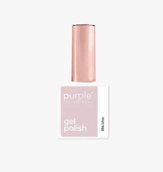 Purple Professional Gel Polish 014 Bliss 10 ml | Esmalte Semipermanente Rosa Lechoso Natural de Alta Cobertura