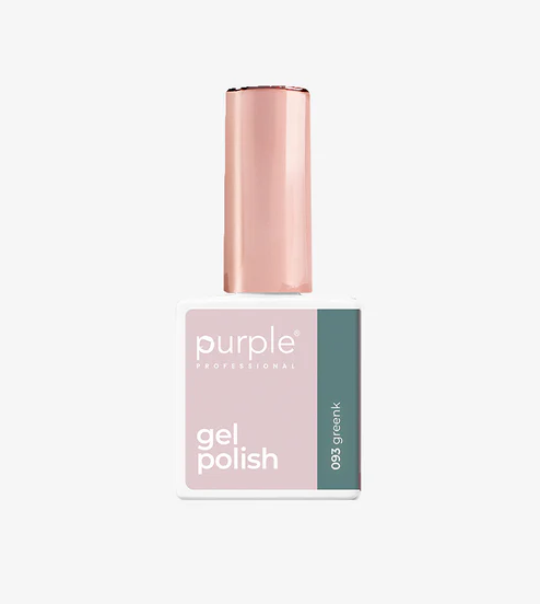Purple Professional Gel Polish 093 Greenk 10 ml | Esmalte Semipermanente Verde Intenso de Alta Cobertura
