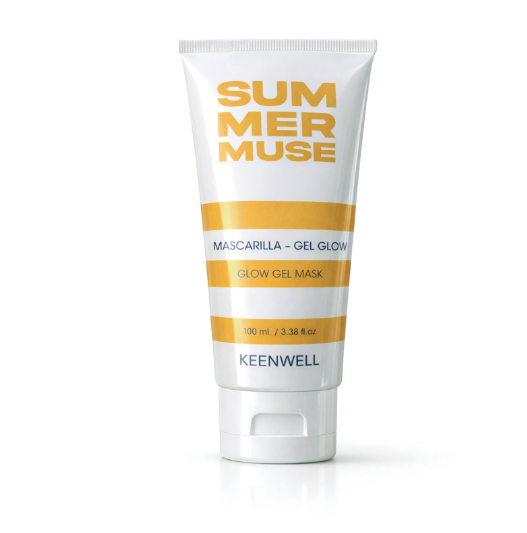 KEEWELL Mascarilla Gel Glow Facial 100 ml | Mascarilla Hidratante e Iluminadora con Aroma Tropical a Mango