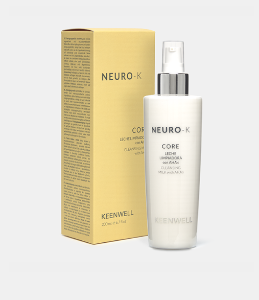 KEEWELL CORE Leche Limpiadora AHA's 200 ml | Limpieza Facial Suave con Alfa Hidroxiácidos