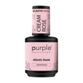 Purple Professional Elastic Base Cream Rose | Base Elástica Rosa Natural de Alta Viscosidad para Refuerzo, Nivelación y Extensiones de Uñas Naturales