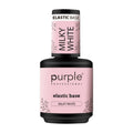 Purple Professional Elastic Base Milky White | Base Elástica Blanco Lechoso de Alta Viscosidad para Refuerzo, Nivelación y Extensiones de Uñas Naturales