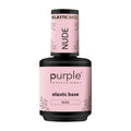 Purple Professional Elastic Base Nude | Base Elástica Nude de Alta Viscosidad para Refuerzo, Nivelación y Extensiones de Uñas Naturales